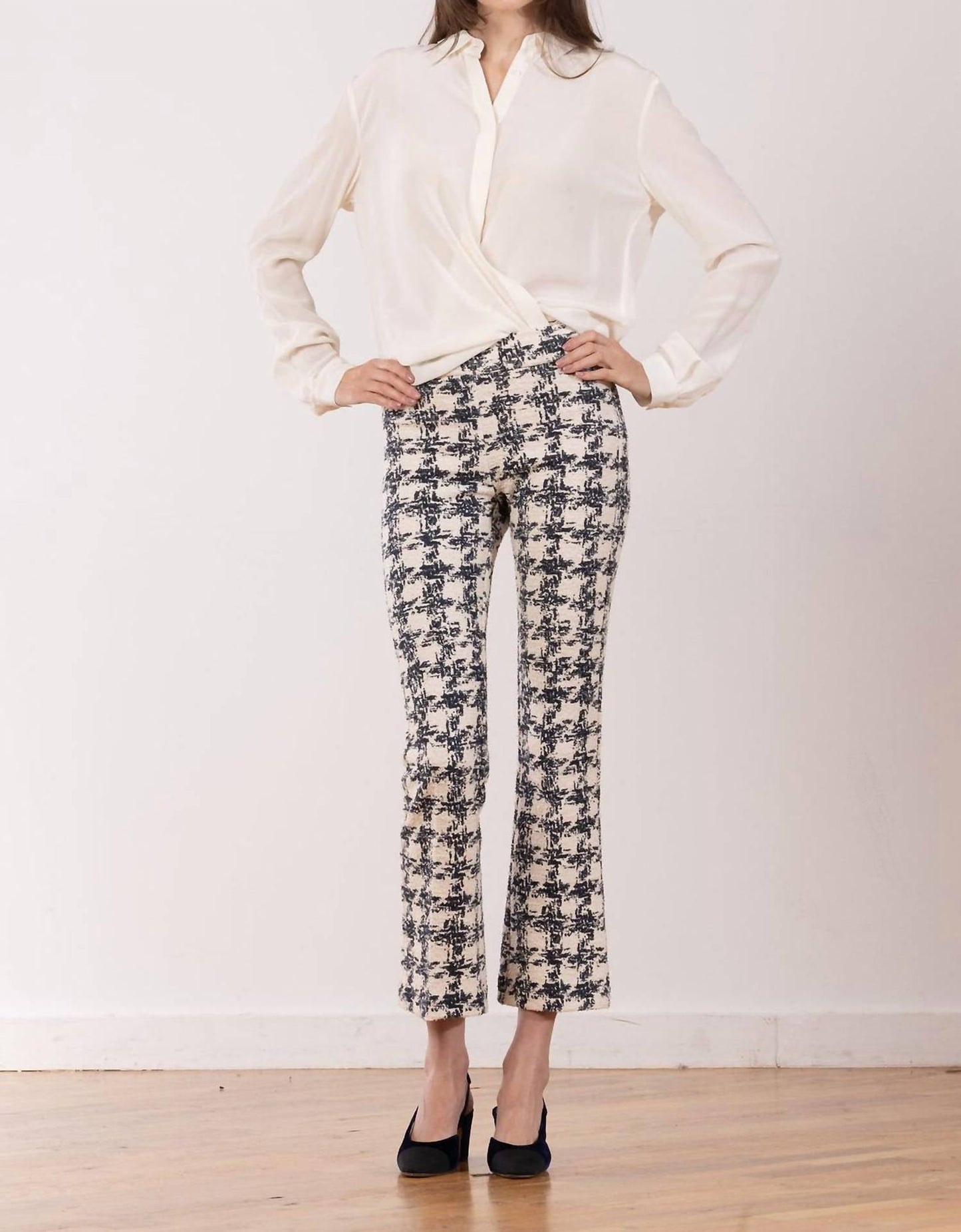 Avenue Montaigne - Houndstooth Leo Pant