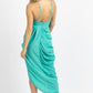 Do+Be - SUMMER DRAPE RUCHE MIDI DRESS