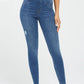 Spanx - Women's Distressed Ankle Skinny Jeans