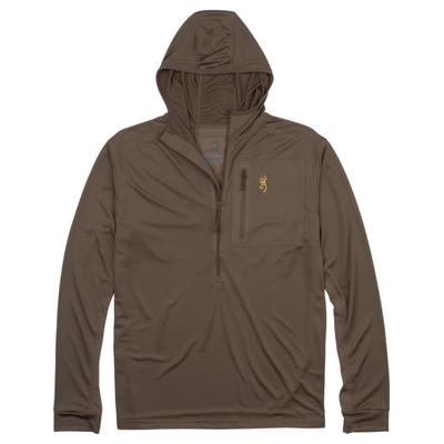 Browning Early Season Hooded Shirt - Mens Major Brown Small