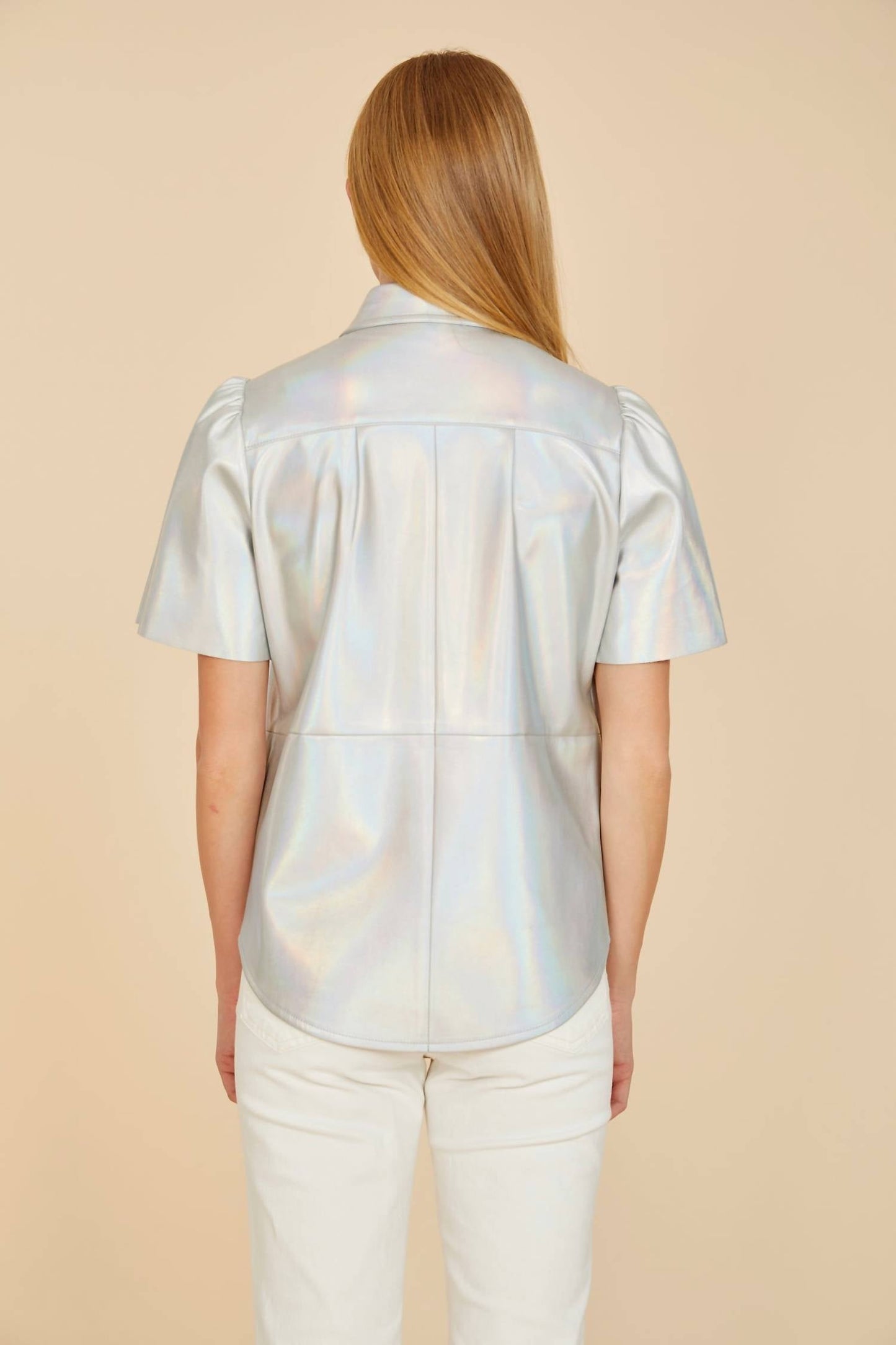 Dolce Cabo - Iridescent Vegan Leather Top
