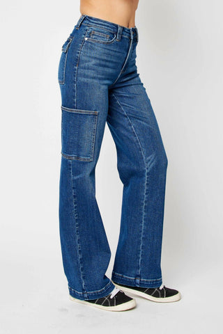 Judy Blue - High Rise Cargo Straight Jean