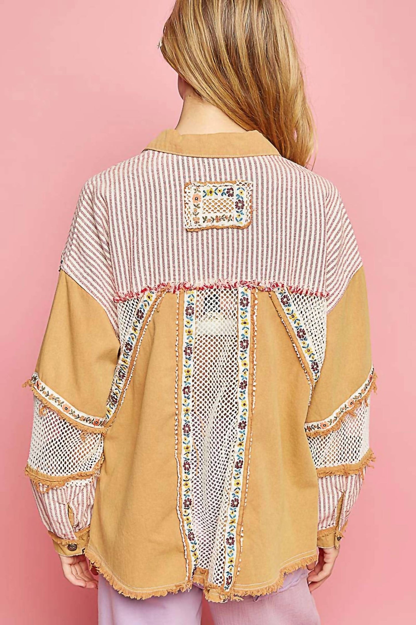 Pol - EMBROIDERY TRIM JACKET