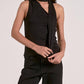 Elan - Nicolas One Shoulder Sleeveless Wrap Top