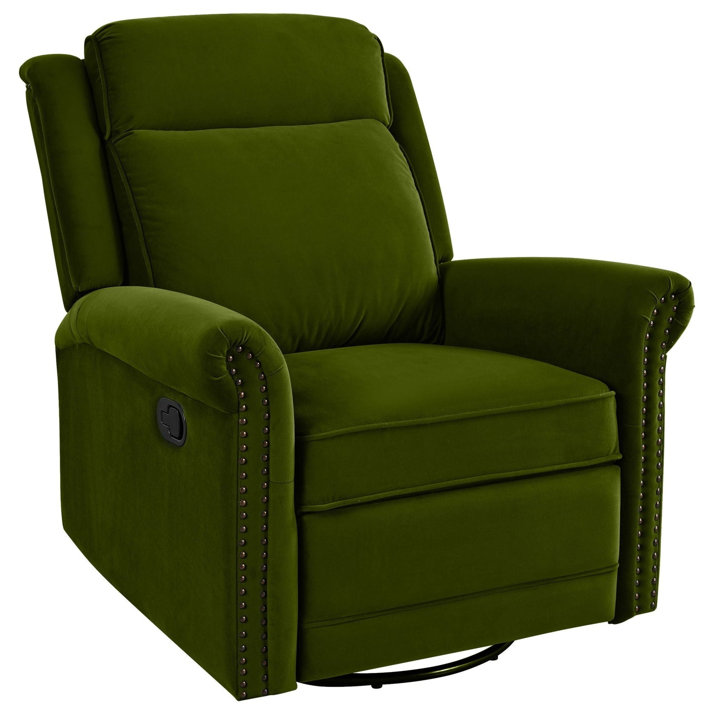 360 Degrees Swivel Manual Rocking Recliner with Adjustable Backrest