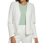Calvin Klein Petite Collarless Open-Front Asymmetrical Blazer