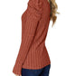 Basic Bae - Ribbed mock neck top with puff sleeves