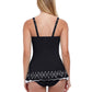 Profile By Gottex - D-Cup Scoop Neck Laser Cut Underwire Swimdress