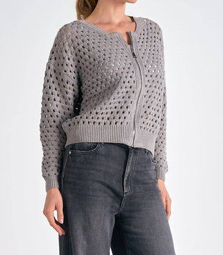Elan - Zip-up Sweater Cardigan