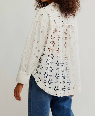 Free People - Mae Washed Eyelet Shirt