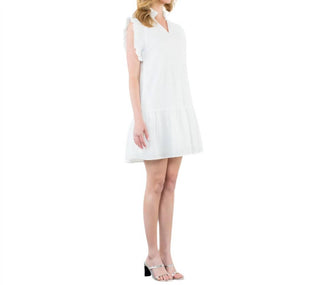 Thml - Ruffle Trim Textured Dress