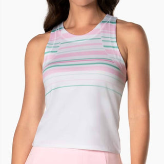 Lucky In Love - Women's Deco Stripe Tank Top