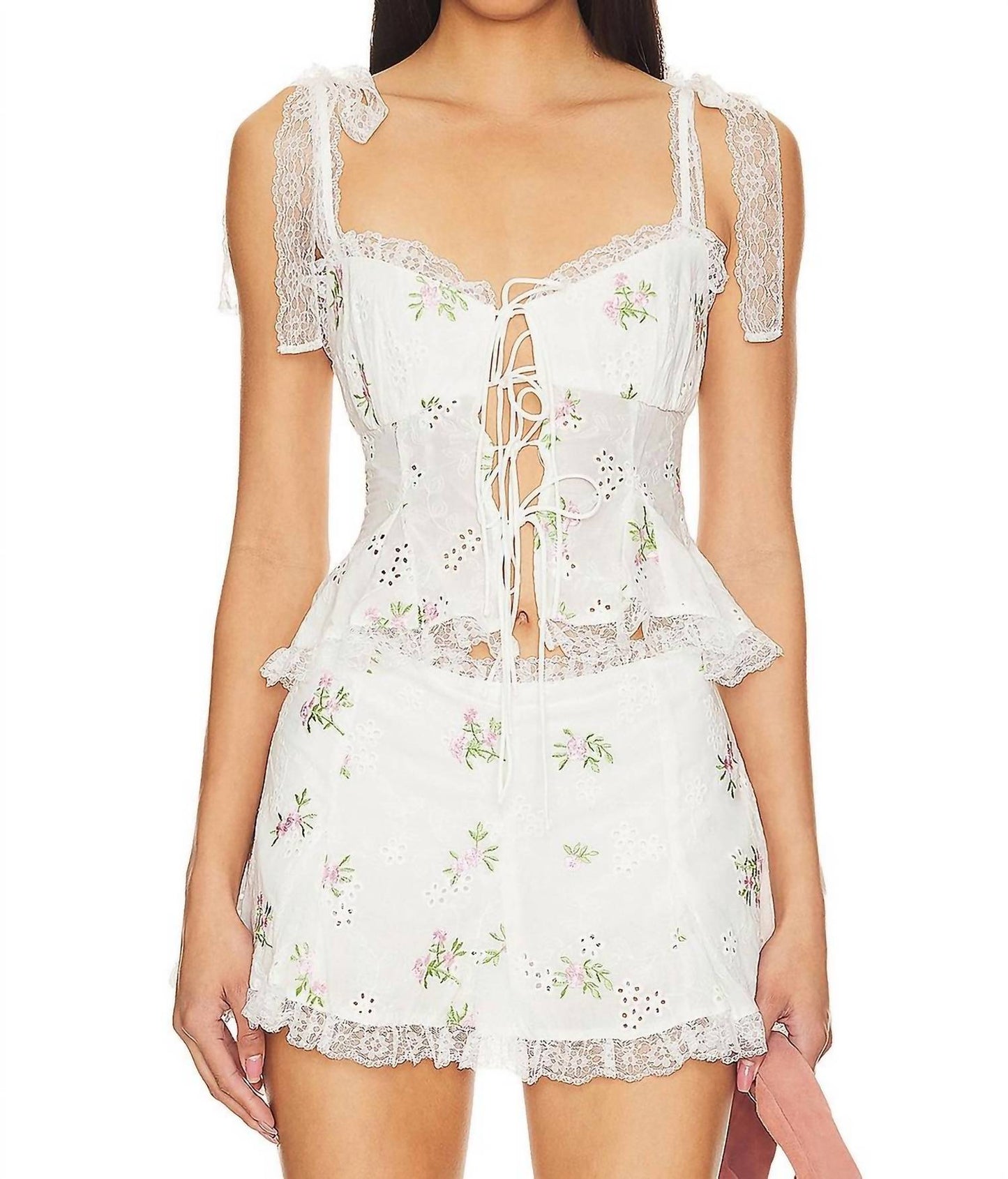 For Love & Lemons - Kinsley Eyelet Top