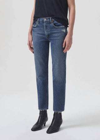 Agolde - Kye Mid Rise Straight Crop Jeans