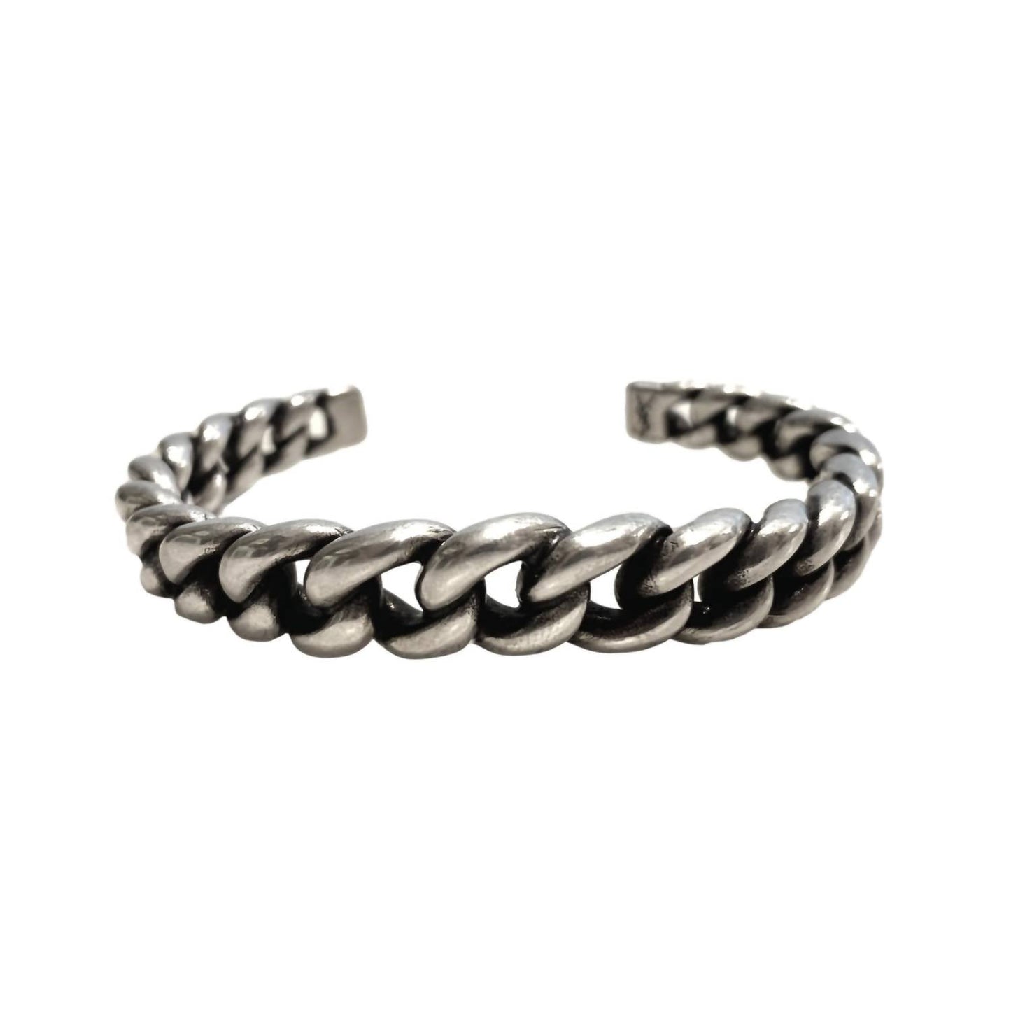 Saint Laurent - Women's Gunmetal Chain Link Cuff Bracelet