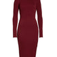 Katie May - Surrender Drape Cowl Back Midi Dress