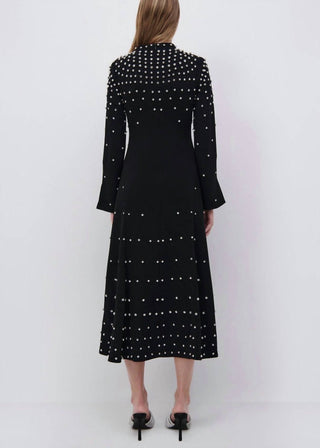 Jonathan Simkhai - Arielle Long Sleeve Mock Neck Midi Dress