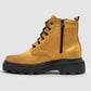 Kcr Group - Women's Modern Lined Zip-up Leather Boots