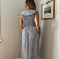 Sofie The Label - Ava Pinstripe Collared Tank Midi Dress