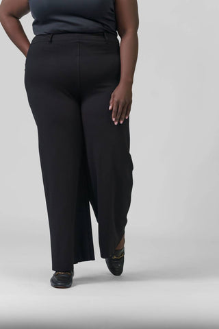 Lysse - Erin High Waist Wide Leg Ponte Pant - Plus Size