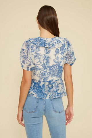 Lucy Paris - Bee Ruffle Short Sleeve Top