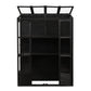TOPMAX 78-inch Wooden Greenhouse Cold Frame with 4 Independent Skylights and 2 Folding Middle Shelves
