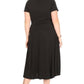 Chris & Carol - V-neck Wrap Midi Dress