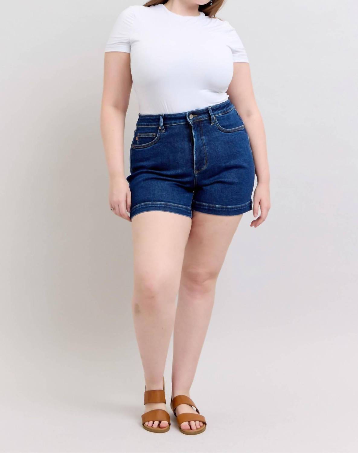 Judy Blue - High Waist Tummy Control Denim Short