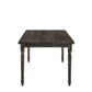 Claudia II - Weathered 7 Pieces Dining Room Set - Gray