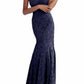 Jovani - Long Lace Mermaid Dress