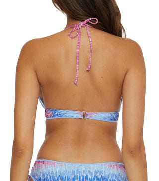 Becca - Joshua Tree Halter Top And Shirred American Bikini Bottom Set