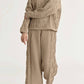 Black Crane - Cable Knit Pants