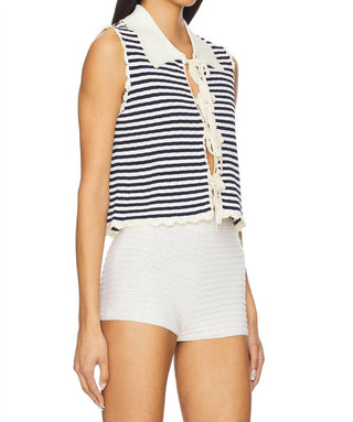 Sea - Addy Striped Knit Vest
