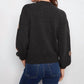 Charlie B - Mock Neck Floral Embroidery Sweater