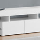 TV Stand, Console, Media Entertainment Center - Glossy White