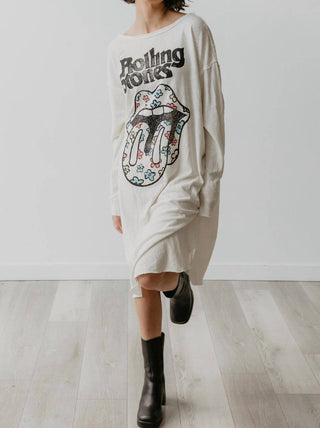 People Of Leisure - Rolling Stones Flower Power Dress