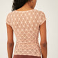 Free People - KEEP IT SIMPLE LACE BABY TEE