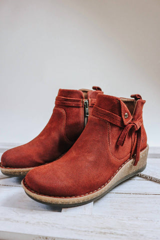 Born - Women's Vaughn Distressed Suede Leather Bootie