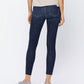 Judy Blue - Mid Rise Raw Hem Skinny Jeans