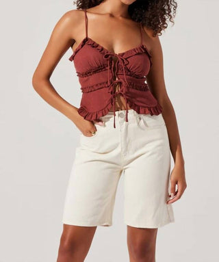 Astr - Bea Tie-front Top