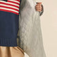 Klesis - Striped Padded Oversized Shacket