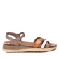 Xti - Women's Low Wedge Strappy Sandals