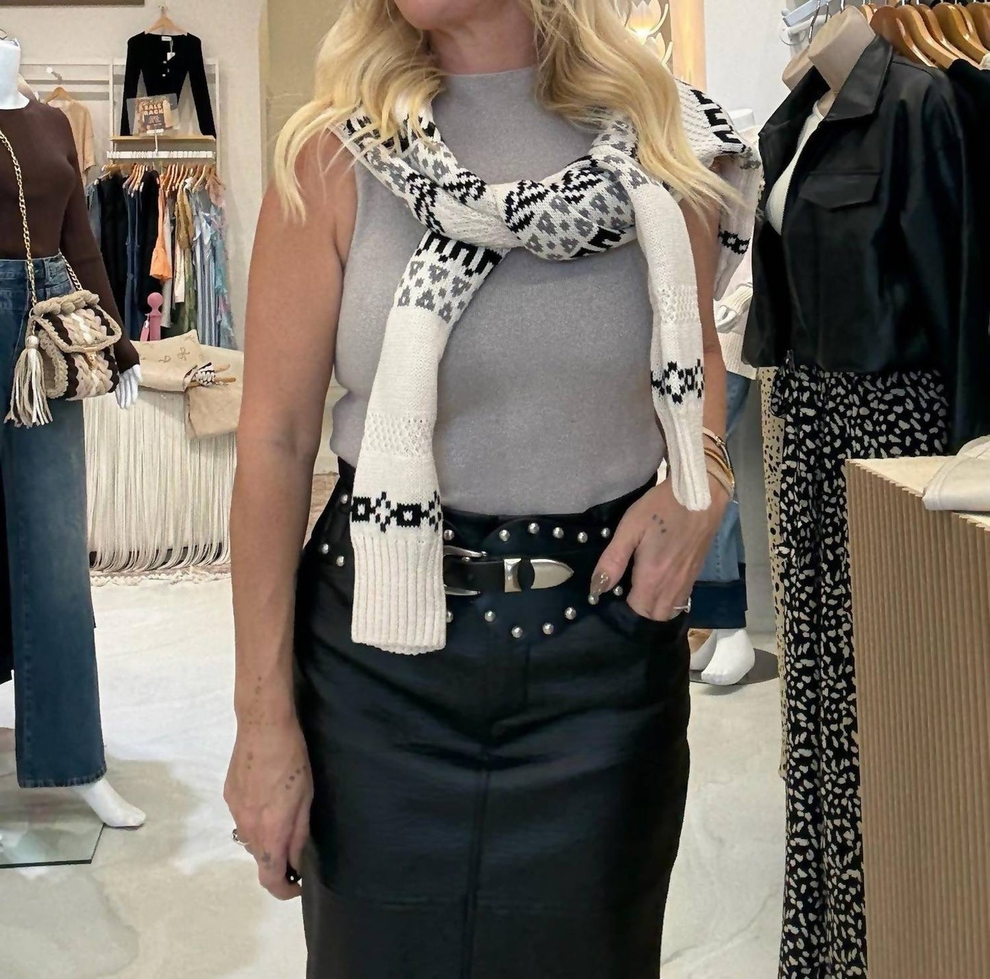 Astrid - Women's Blake Faux Leather Skirt