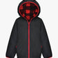 London Fog - Boys Zip-front Reversible Fleece Lined Hooded Jacket