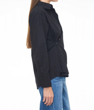 Pistola - Kaci Long Sleeve Crossover Button Down Shirt