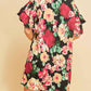 Entro - Floral Ruffle Sleeve Mini Dress