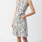 Joseph Ribkoff - Notched Collar Sleeveless Sheath Dress