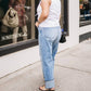 Steve Madden - Tie Front Scoopneck Tank Top