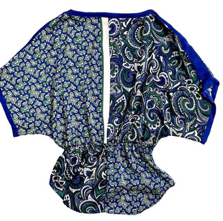 Michael Kors - Women's Paisley Print Satin Dropped Shoulder Blouse