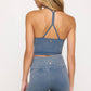 Spiritual Gangster - Bryn Washed Seamless Crop Top